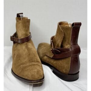 Eidos Napoli X Christian Kimber Brown Cigar Suede Chukka Boots Spain UK 9 US 10